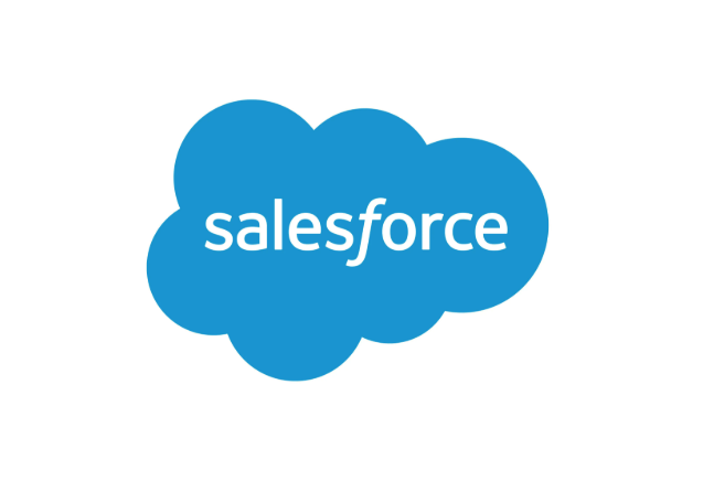 salesforce logo on white background